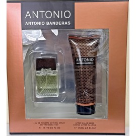 ANTONIO by Antonio Banderas 2 PC Set  0.5 oz edt sp+2.5 oz a/shave balm NEW