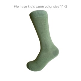 Triple M Plus Men's Solid Dusty sage Dress Socks (US, Alpha, One Size, Regular, Regular, Dusty Sage 1 Pair)