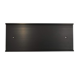 NapTags Nameplate Holder - Wall or Door - 10" x 4" (Black, 5)