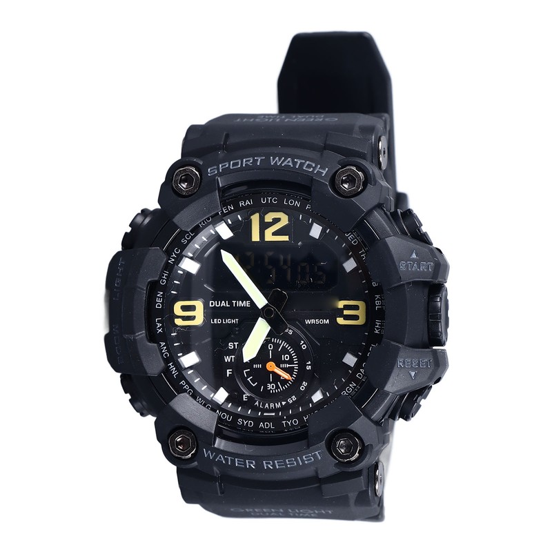 Men Digital Watch Waterproof Stopwatch Timing Date Display Alarm Clock