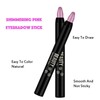 Light Purple Pink Eyeshadow Stick, Shimmering Eyeshadow Metallic Pink Pencil