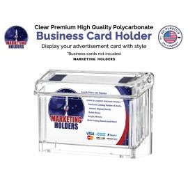 Marketing Holders Outdoor and Vehicle Business Card Holder Premium Quality Clear Acrylic