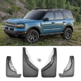 Unbranded 4 Pc OE Factory Fitment Front Rear Splash Mud Guards Flap For 21-up Bronco Sport