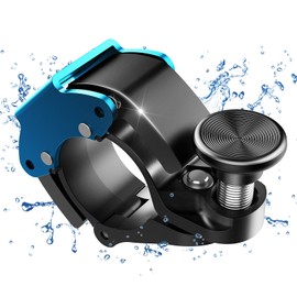 Bicycle Bell, Innovative Aluminium Alloy Mini Bell Bicycle 100 dB Bell Loud, Upgrade Bicycle Horn Bicycle Bell for Bike MTB Mountain Bike, 22-24 mm Handlebar Blue