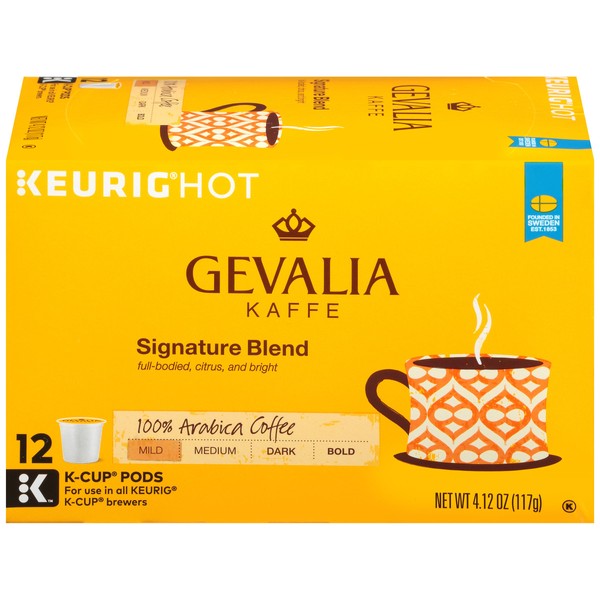 GEVALIA Kaffe Signature Blend K-CUP Pods - 12 count