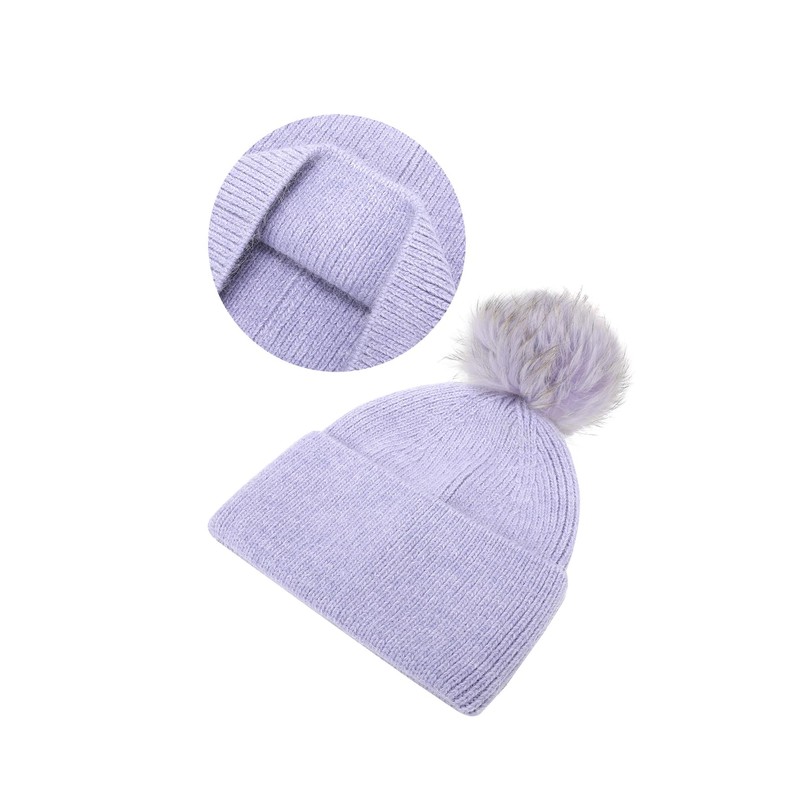 QUEEN HELENA Winter Hats Fur Hat with Soft Fur Cloche