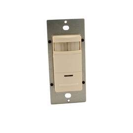 Leviton ODS10-IDT Decora 120/277V Wall Switch Occupancy Sensor, Light Almond
