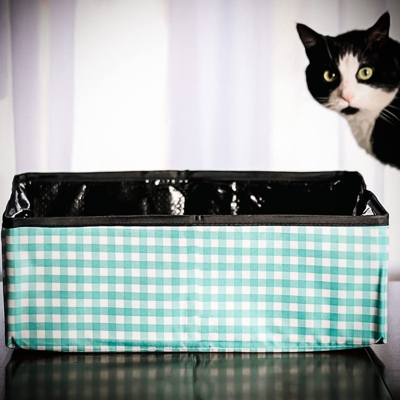 Pet Fit For Life Collapsible Portable Cat Litter Box (16"x12"x5")