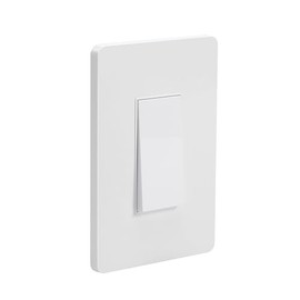 Youngzuth Zigbee Single Smart Light Switch, No Neutral Wire Needed, Voice Control Compatible with Alexa & Google Home, APP Remote Control for Old House Retrofit, White (Zigbee Hub Required)