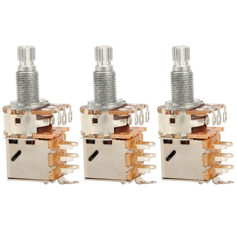 3Pcs Electric Guitar Potentiometer Volume Switch B500K Musical Instrument Accessories