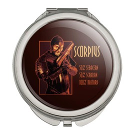 Farscape Scorpius Facts Sebacean Scarran Bastard Compact Travel Purse Handbag Makeup Mirror
