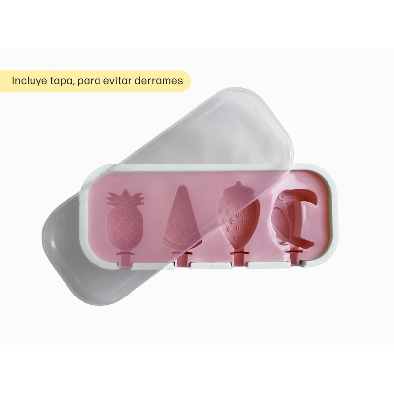 Noguez. Molde para Paletas de Hielo Reutilizable y de Fácil