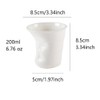 JinRu BaoHua Ceramic pleated water cup, irregularly shaped coffee cup