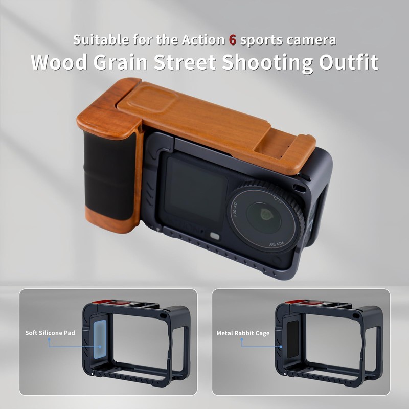 Aluminum Street Grip Kit for DJI OSMO Action 6 Accessories