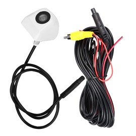Rear Camera Front Camera Car Camera with LED Infrared Light Rear Camera Accident Avoidance Car RV 1/4" CMOS Sensor 3 Color Selectable NTSC/PAL Video System Support (White)