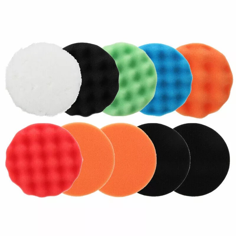 Unbranded Car Buffing Pads Polishing Waxing Sponge Kit Set Foam