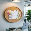 SOFE Oval Woven Rattan Bulletin Board, 20x26 Boho Pin Boards