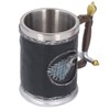 Stainless Steel Liner Mug Resin Decorative Hand Painted Beer Cup
