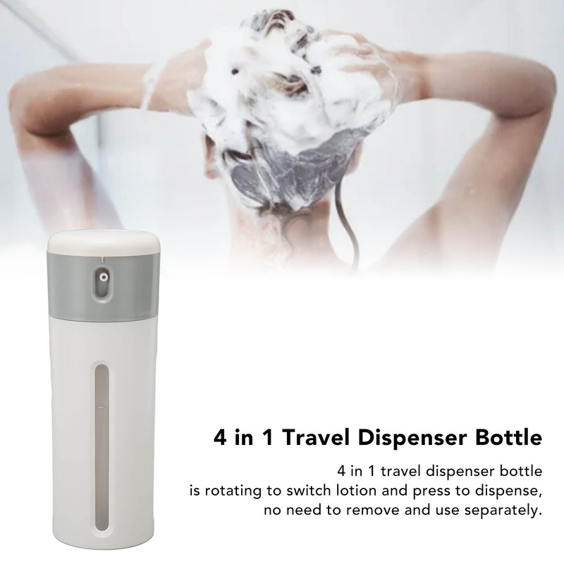 Shampoo Dispenser Bottle 4 in 1 Portable Practical Travel Bottle