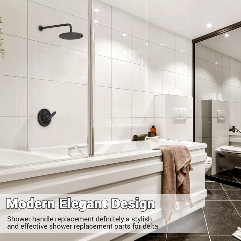 Shower Faucet Handle Replacement Compatible with Delta H79 Single Metal