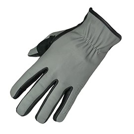 Rough & Road Coolmax Leather Gloves for Motorcycles Gray Size: LL RR8518GY4