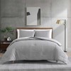 Kenneth Cole - King Comforter Set, Soft Embossed Bedding with Matching Shams, Modern Home Decor, Oeko-Tex Certified (Serenity Wavy Lines Grey, King)