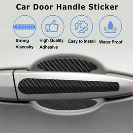 FTD-GA 16Pack Car Door Handle Protector - Black Carbon Fiber Door Handle Paint Protection Film,Automotive Exterior Accessories Universal for Most Car Handles