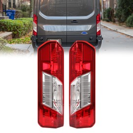 HECASA Pair Tail Light Compatible with 2015-2024 Ford Transit 150 250 350 350HD E-Transit Replacement for CK4Z-13405-G CK4Z-13404-K FO2800242 FO2801242 Rear Taillights Lamp Driver & Passenger Side