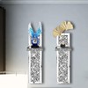 Set of 2 Crystal Crush Diamond Candle Sconces, Gorgeous Silver