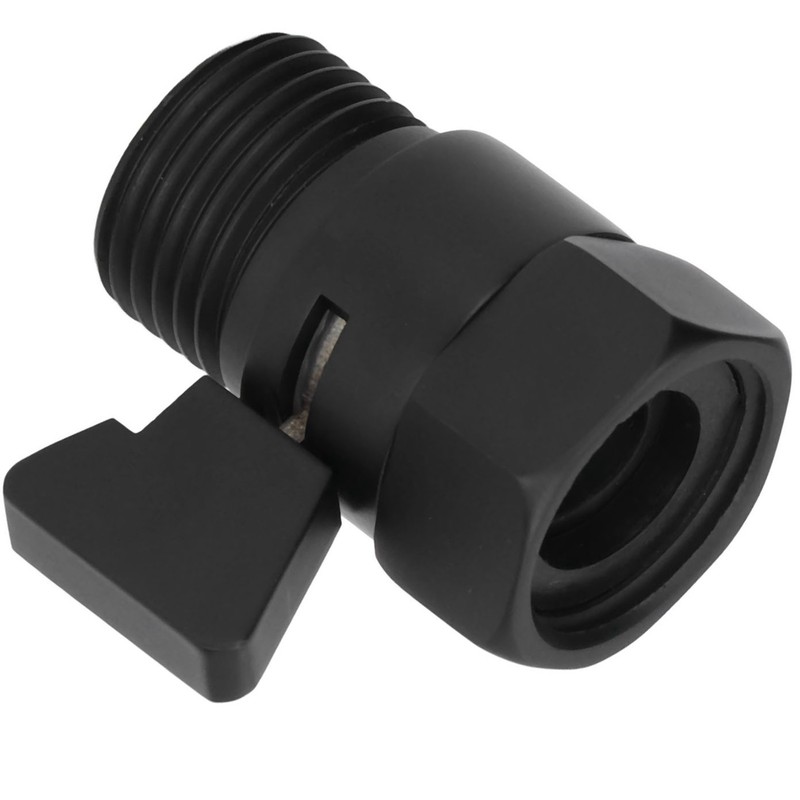 G1/2 Shut Off Valve Brass Water Control Valve Black Shower