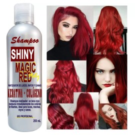VIVONATURAL 12 Shampoo Matizador Cabellos Rojos Shiny Magic Red