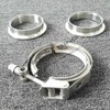 1st-racing Stainless Steel 3" ID 76mm V-Band Quick Release Clamp+Male