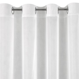 Eurofirany Lucy Voile Curtain, White, 200 x 250 cm