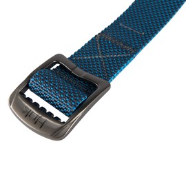 Huk Fishing Nylon Webbing Belt, Adjustable Sizing, Casual, Lifestyle, Quick Dry, 44" Max Length, Blue, One Size