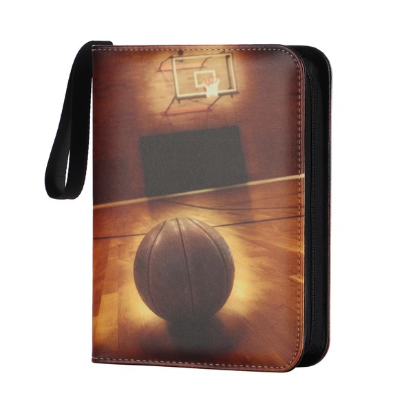 Zettokete 4 Pocket Basketball Card Binder,50 Double-Sided Pages for 400