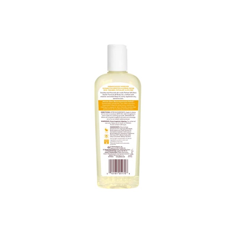 Palmer's Shea Formula Raw Shea Body Oil, Aceite Humectante Corporal