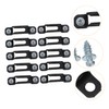 Operitacx Furniture Connector 50 Sets Cabinet Wardrobe Fasteners Simple Design