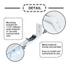 Vertical Blind L- Shaped Bracket 8pcs 3inch Blinds Curtain Track