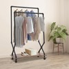 DreamRcoach Heavy Duty Clothes Rack, Floorstanding Metal Garment Rack with