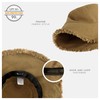 CHOK.LIDS Frayed Bucket Hats for Women Men Unisex Trendy Washed