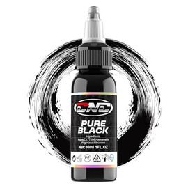 CNC Tattoo Colour True Black 1 oz (30 ml) - Tattoo Ink Set Black, Tattoo Ink Accessories TI6003-30-001