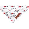 Realeaf Fathers Day Dog Bandanas 2 Pack, Reversible I Love