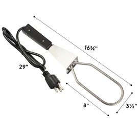 WishDirect 600W Electric Charcoal Starter Fire Lighter for BBQ Grill Smoker Fireplace, Firepit, Stove - Quickly Ignite Coals Briquettes Without Lighter Fluid or Matches - 29 Inch Power Cord