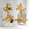 U232CIS Mixing Valve Supports 2 or 3 Function Diverter with