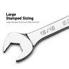 Capri Tools 3/8 in. Angle Open End Wrench, 30° and