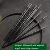 TOTKEN Chopsticks, 5 Pairs Reusable Black Dishwasher Safe Non-Slip Chopsticks
