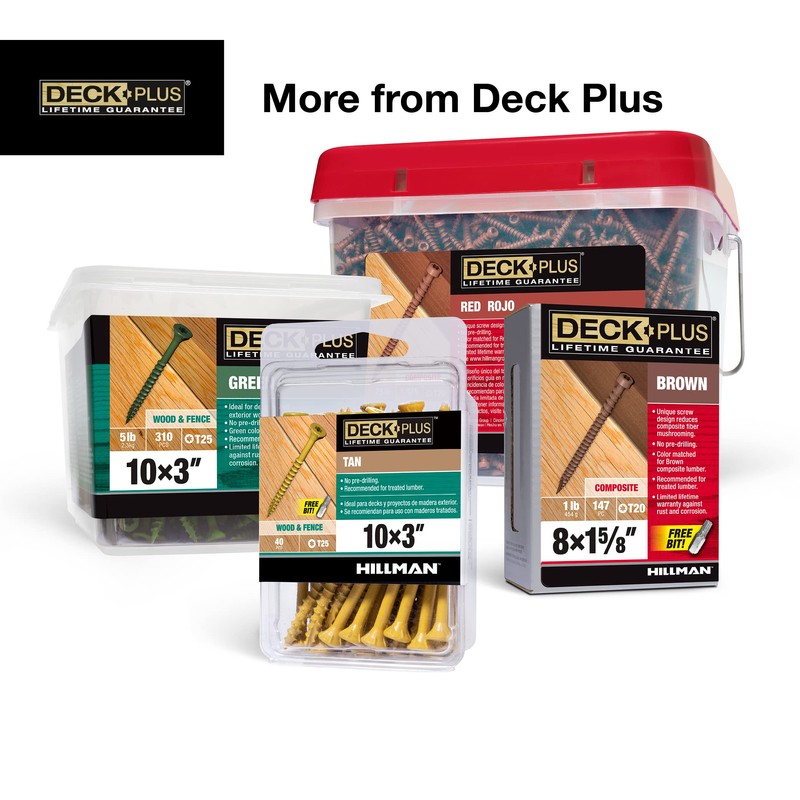 Deck Plus 1-5/8 Inch Epoxy Coated Exterior Wood and Fence