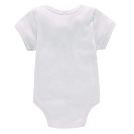 Bestele Baby Bodysuits, Baby Bodysuit Set, Short Sleeve for Boys and Girls, Newborns, Unisex, Cotton with Print Sayings, White Baby Bodysuits 0-3 3-6 -6-9 9-12 12-18 18-24 Months, 3 x white.