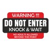 Do Not Enter - Knock & Wait Kids Bedroom Door