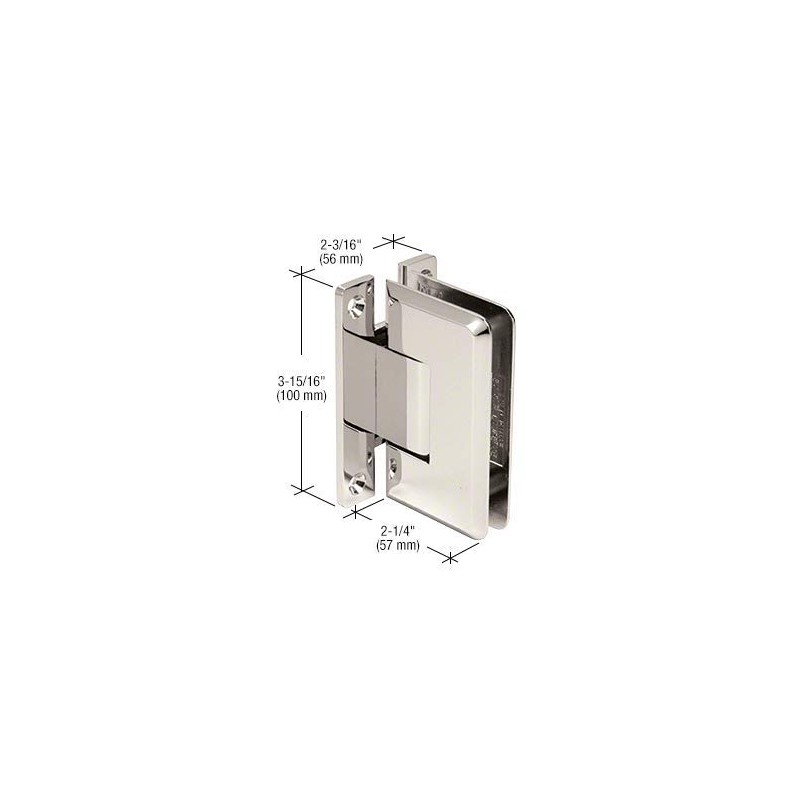 C.R. LAURENCE C0L037PN CRL Polished Nickel Cologne 037 Series Wall